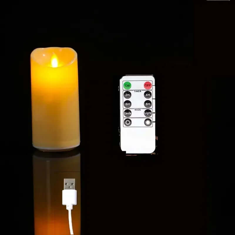 USB Rechargeable LED Candles with Remote Control