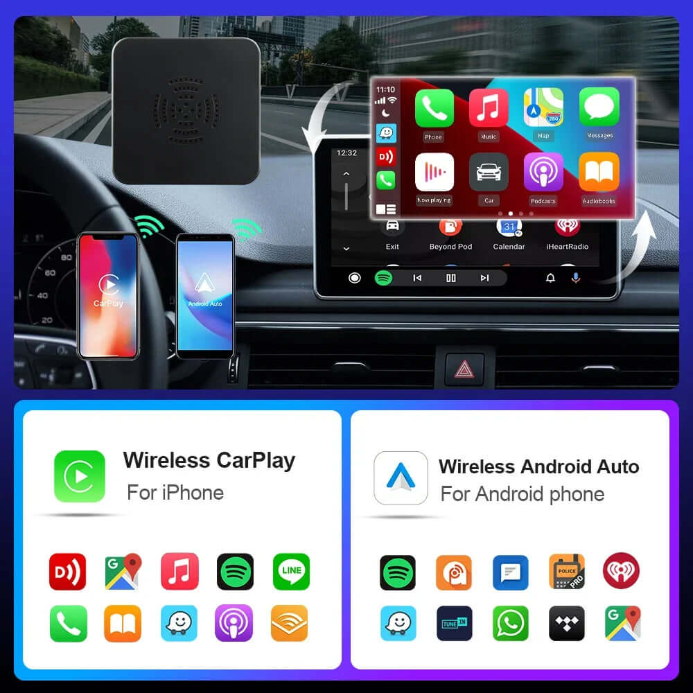 CarAIBOX 2-in-1 Wireless CarPlay Dongle