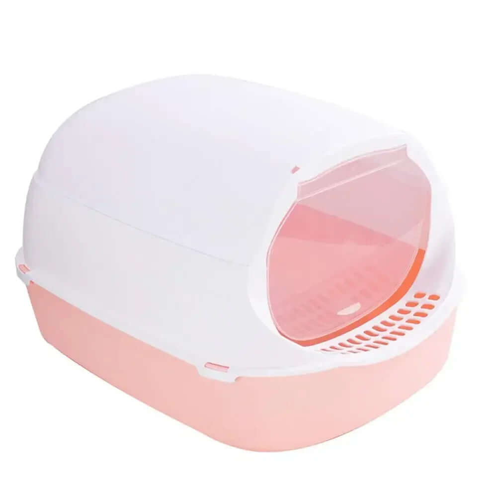 Semi-Enclosed Splashproof Cat Litter Tray