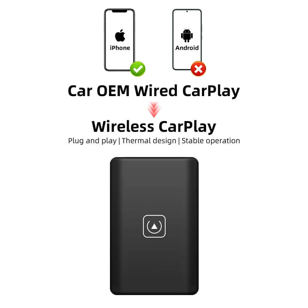 T TIMEKNOW Wireless CarPlay Adapter for Apple iPhone