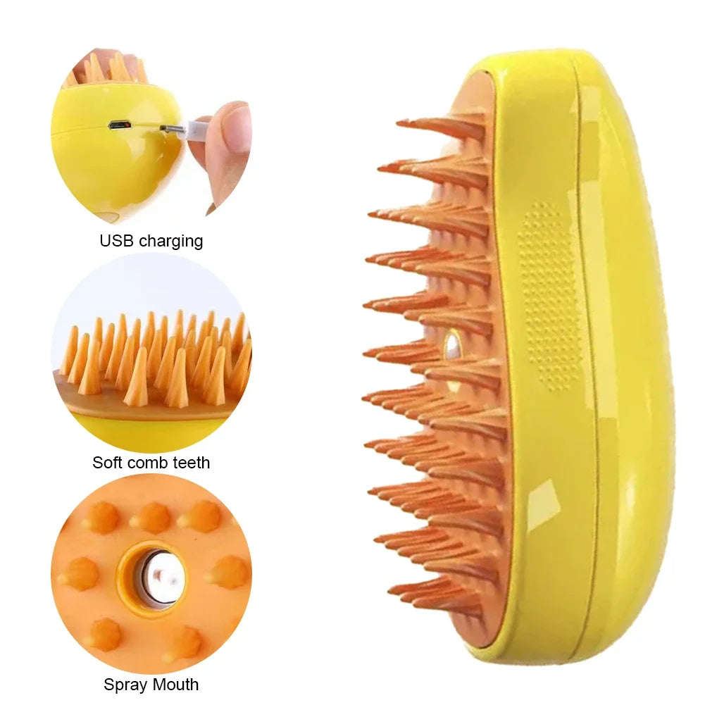 3-in-1 Electric Pet Grooming Brush