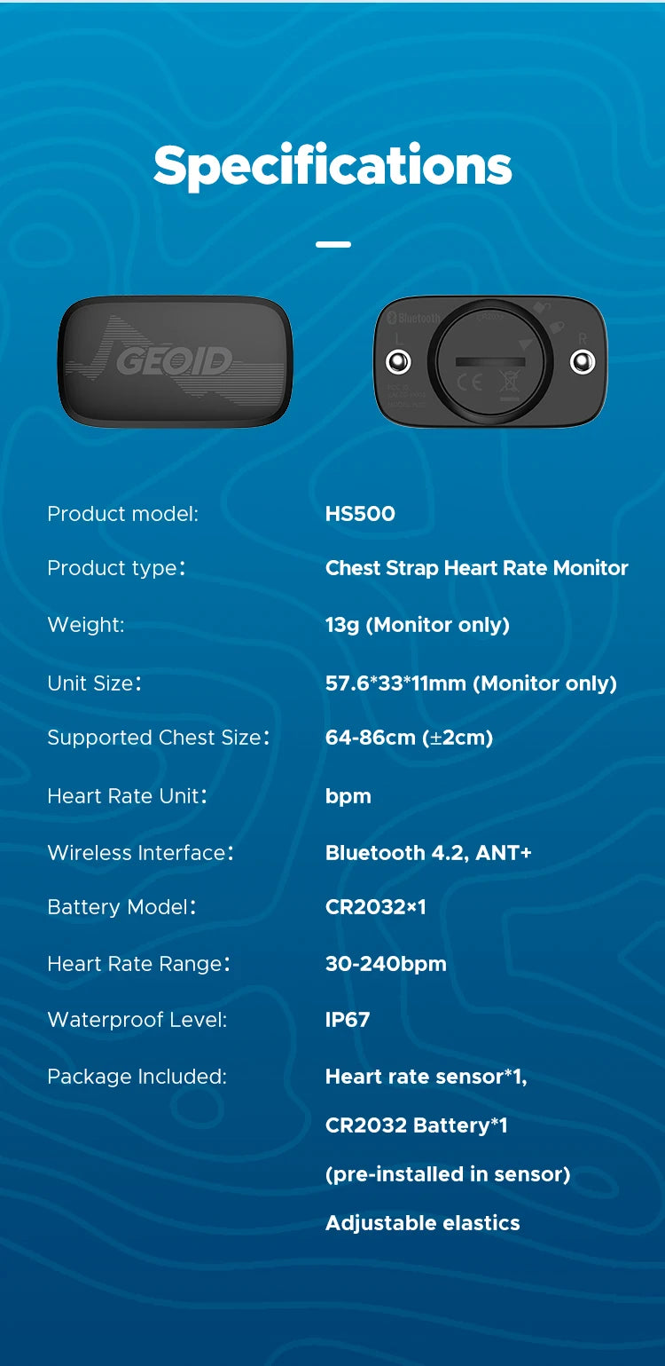 GEOID Armband Heart Rate Monitor (HS800)