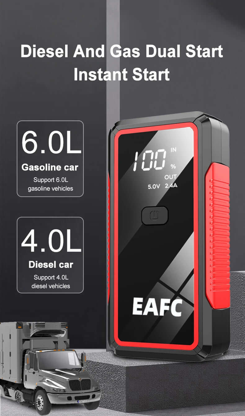 12V Car Battery Jump Starter Power Bank