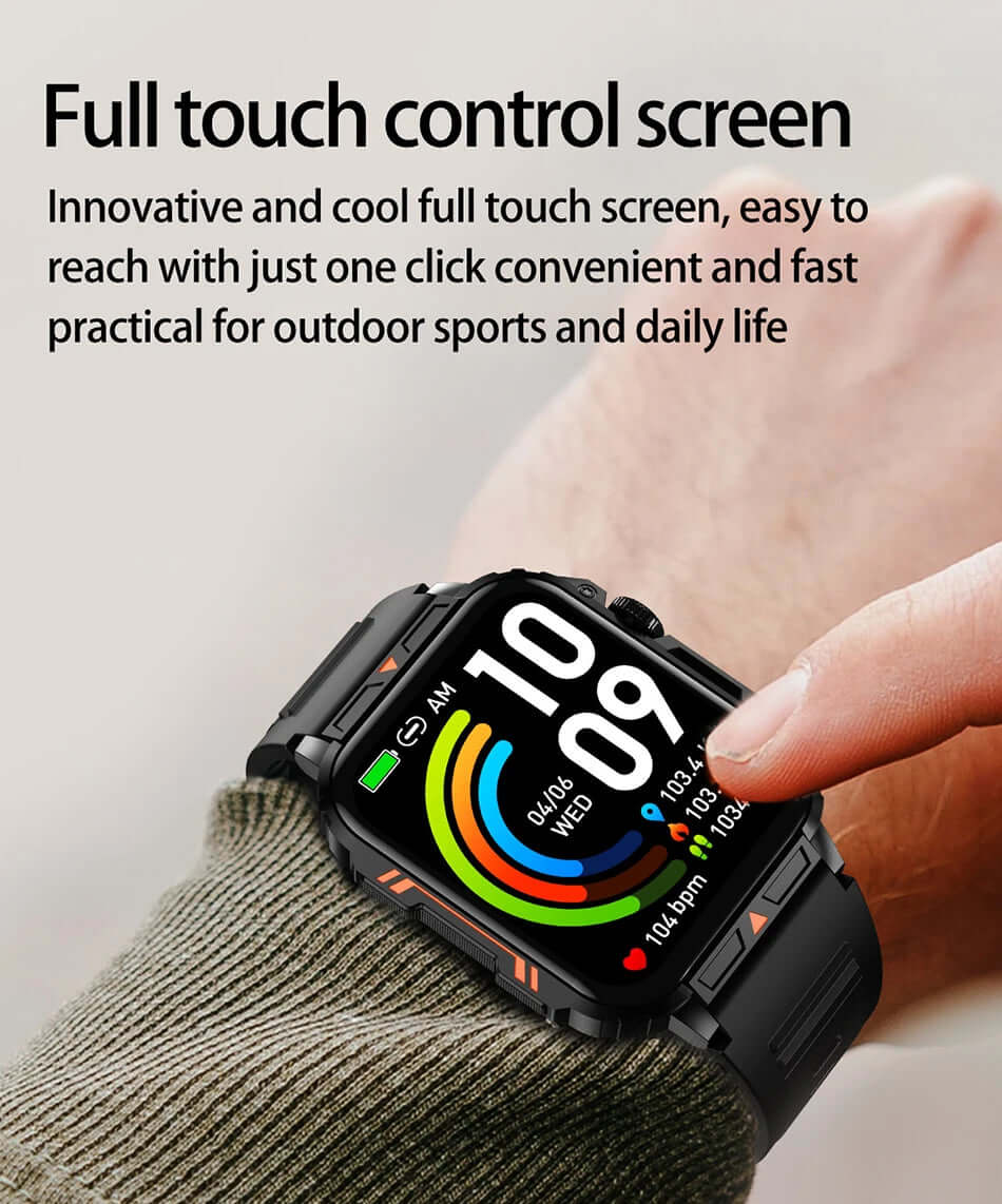 LIGE Smartwatch (1.95 Inch) - Health Monitoring & Fitness Trackerombre