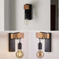 Retro Wood LED Wall Lamp - Industrial Loft Style Lighting Fixture