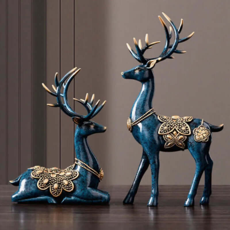 Luxury Large Deer Resin Sculpture - Home & Office Art Decoration