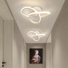 Household LED Chandelier - Modern Ceiling Lamp with Three-Color Lighting