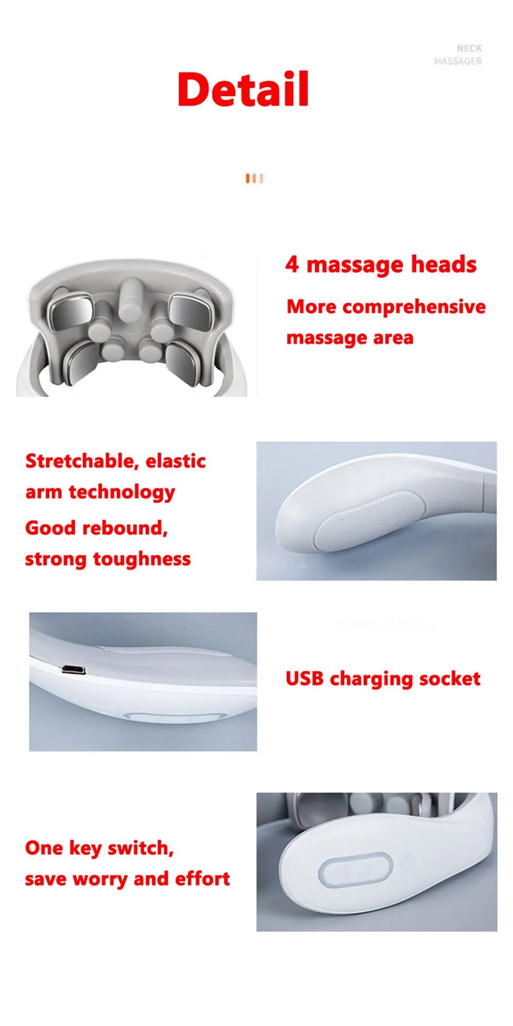 Smart Portable Neck Massage Instrument