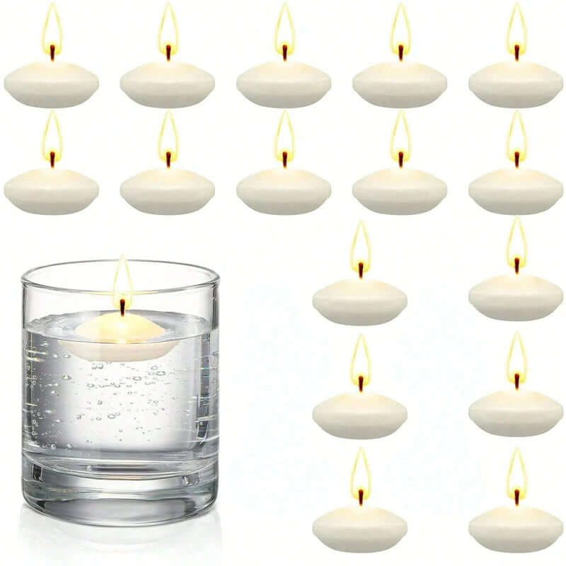 Unscented Floating Disc Candles