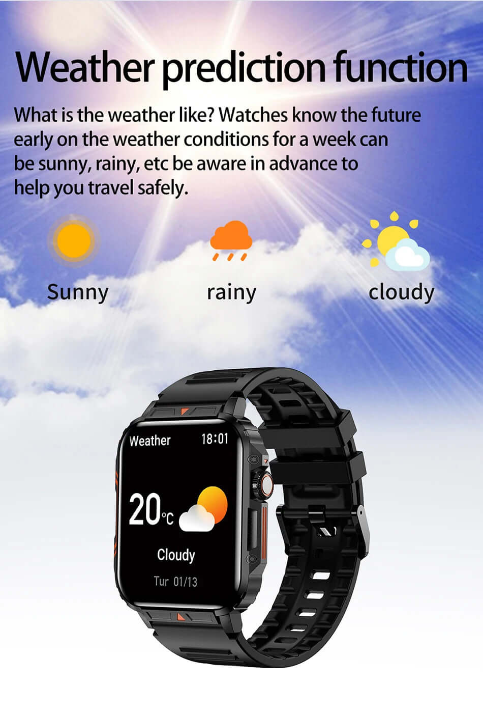 LIGE Smartwatch (1.95 Inch) - Health Monitoring & Fitness Trackerombre