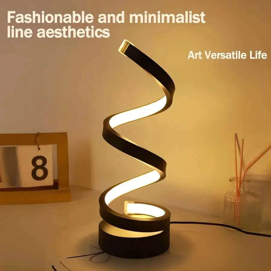 Modern Spiral Dimmable LED Table Lamp