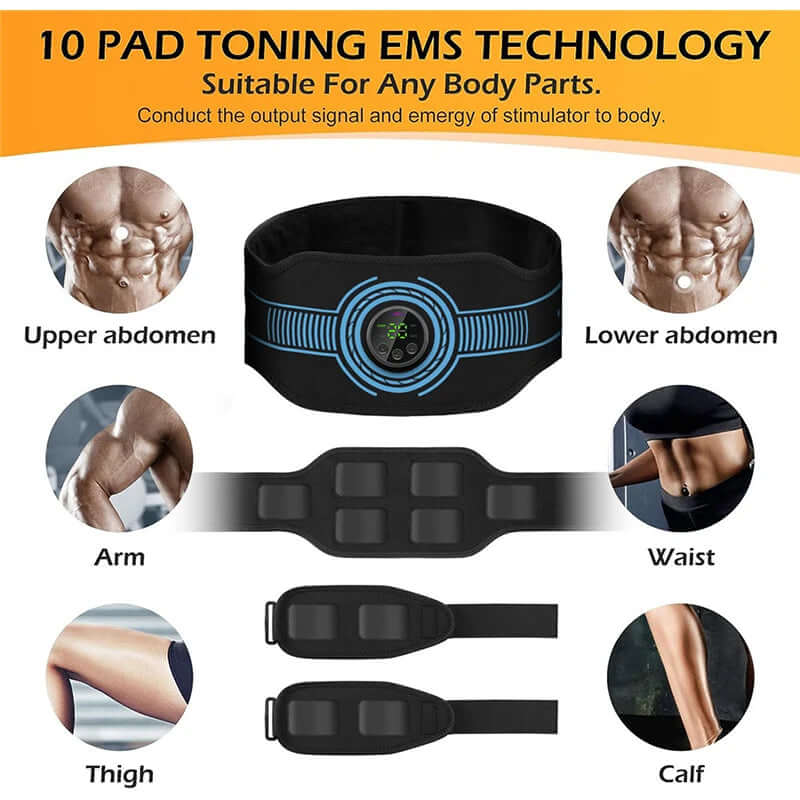 Abdominal Toning Belt - EMS Muscle Stimulator & Body Slimmer