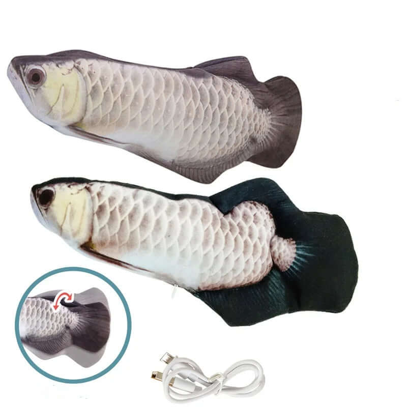 Cat Toys Fish USB Charger - Interactive Electric Floppy Fish