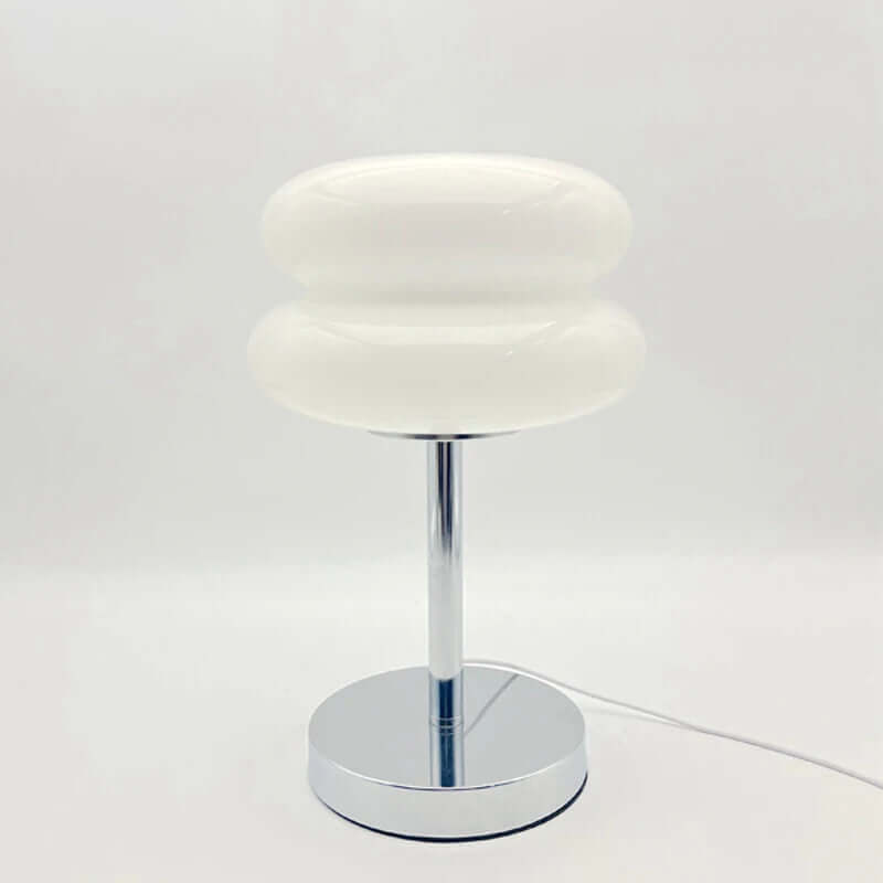 Glass Mushroom Table Lamp - LED Bedside Night Light