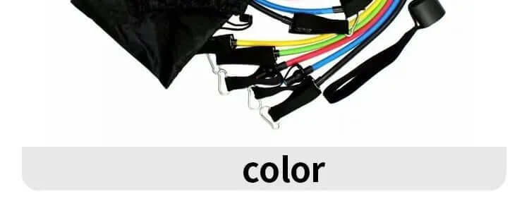 11pcs TPE Resistance Band Set - Complete Fitness & Training Kit