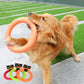 1PCS Orange Dog Training Toy - EVA Flying Disk and Training Puller