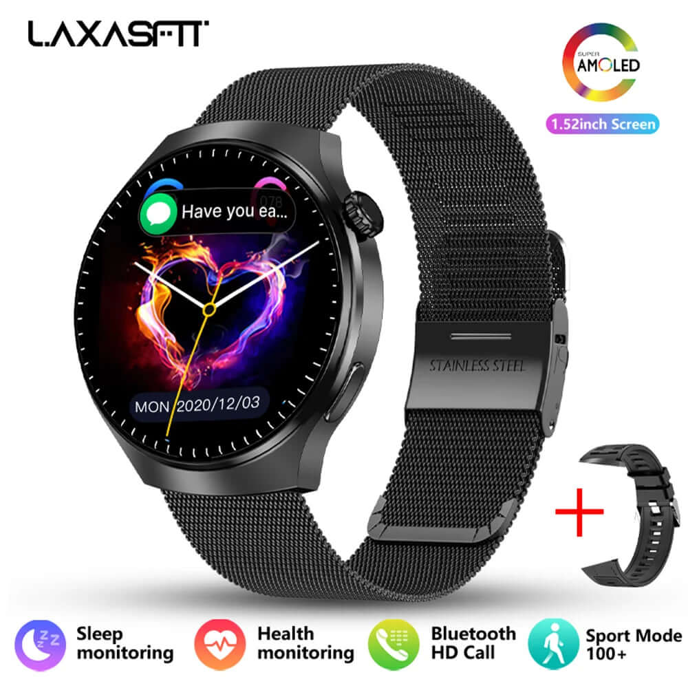 LAXASFIT 1.52” Bluetooth Talk Smartwatch