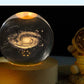 3D Crystal Galaxy Planet Glass Globe