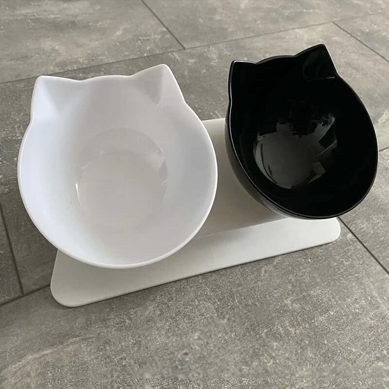 Non-Slip Double Cat & Dog Bowl with Stand