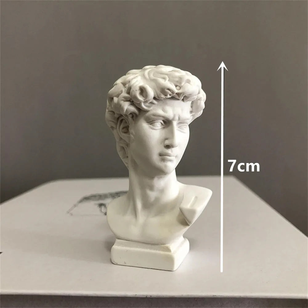 Resin David Mini Head Art Sculpture