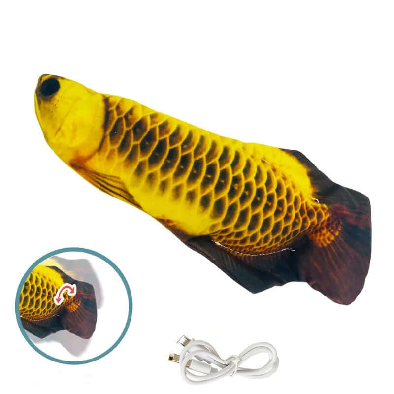 Cat Toys Fish USB Charger - Interactive Electric Floppy Fish