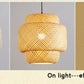 Bamboo Pendant Lamp - Hand-Knitted Chinese Style Hanging Light