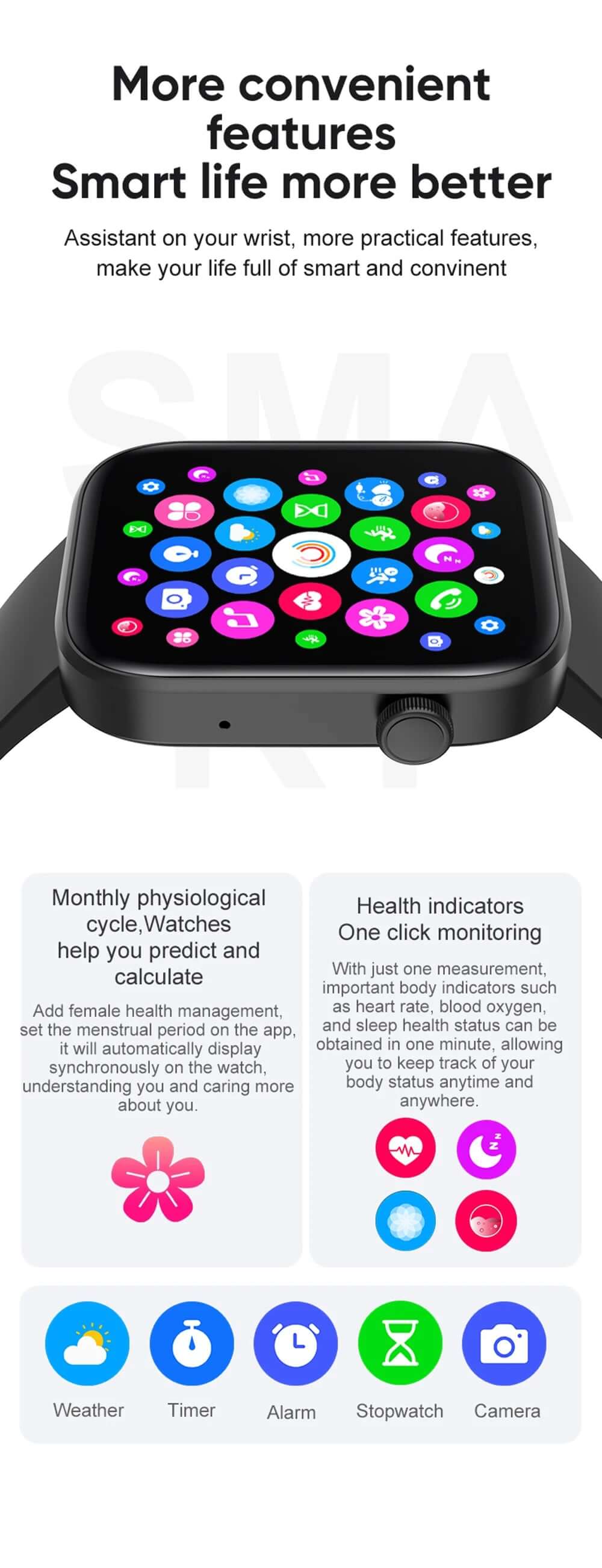 COLMI P71 Voice Calling Smartwatch - Health Monitoring & Voice Assistant