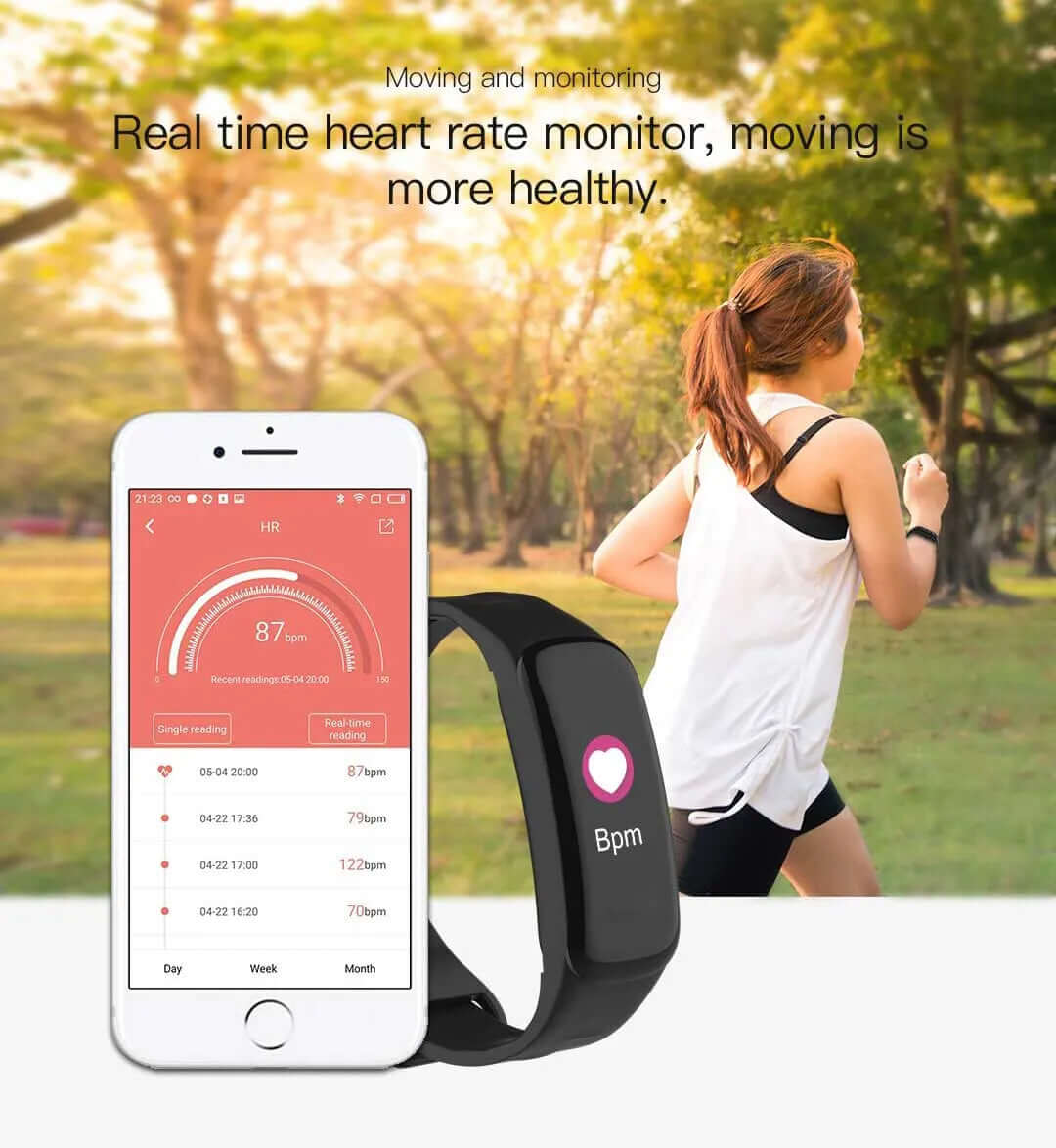 : C1 Smart Watch - Waterproof Fitness Tracker for Android & iOS