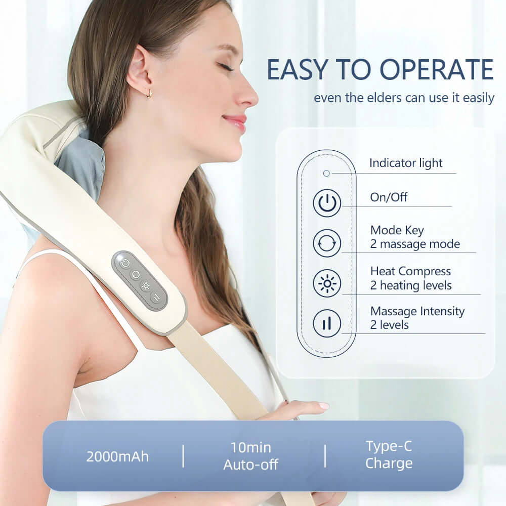 : Foreverlily Wireless Neck and Back Massager