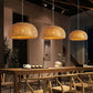 Bamboo Pendant Lamp - Hand-Knitted Chinese Style Hanging Light