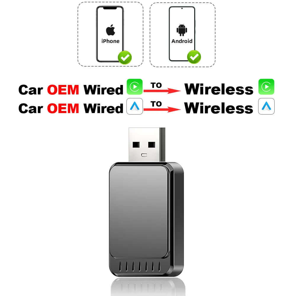 T TIMEKNOW Wireless CarPlay Adapter for Apple iPhone