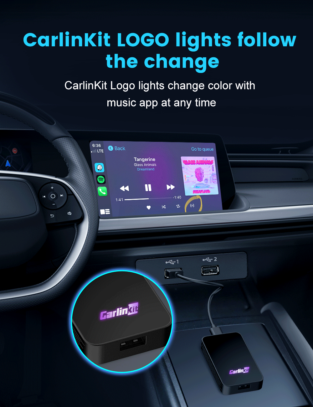 5.0 Wireless 3-in-1 CarPlay & Android Auto Adapter