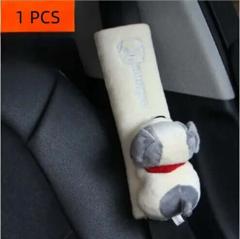 1pc Car Safety Belt Cover Pad - Universal PU Leather Shoulder Cushion Protectoren