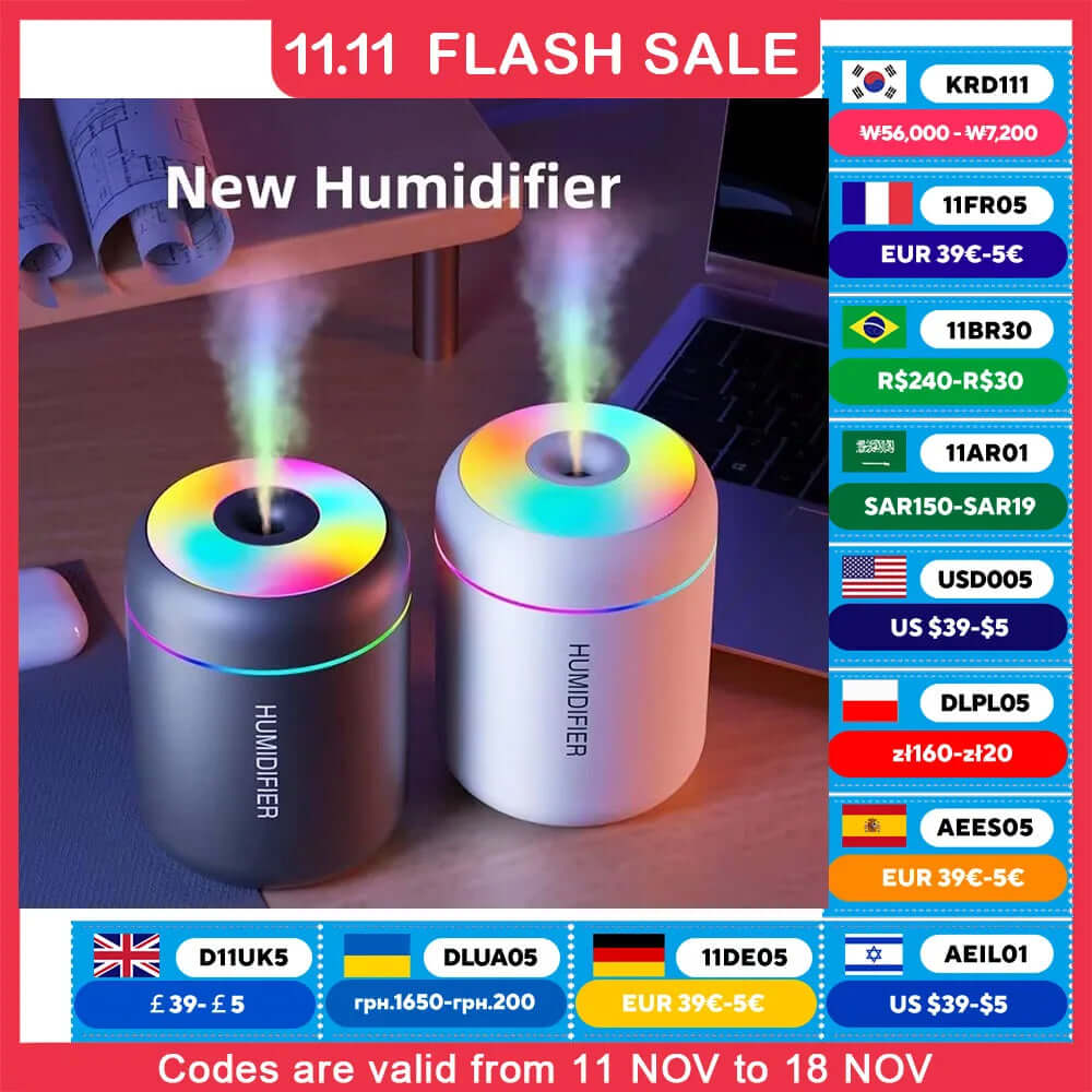 Mini Air Humidifier USB Electric Aroma Diffuser