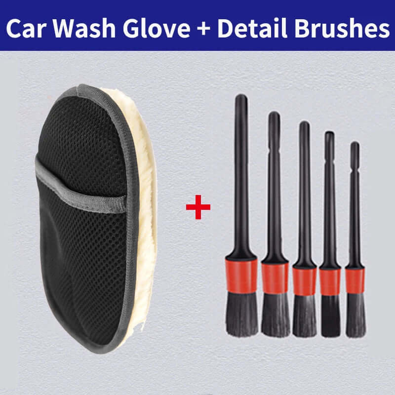 Car Styling Wool Soft Car Washing Gloves