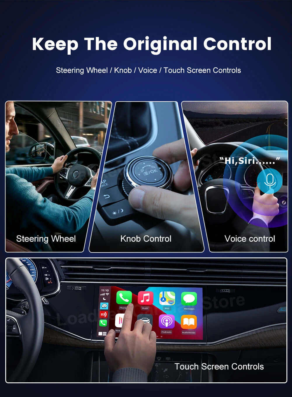 5.0 Wireless 3-in-1 CarPlay & Android Auto Adapter