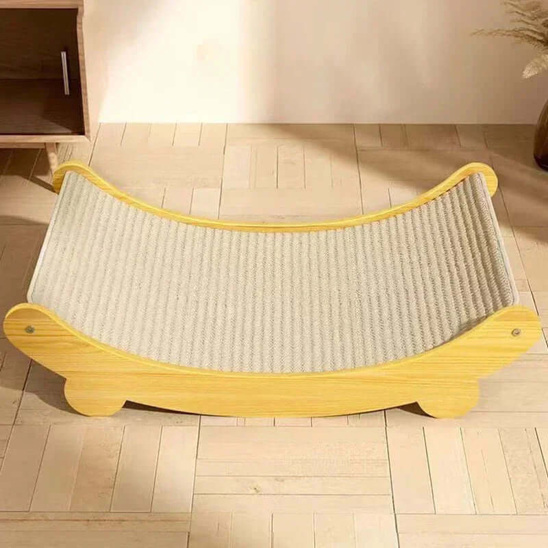 Wooden Cat Scratching Pad & Multifunctional Bed