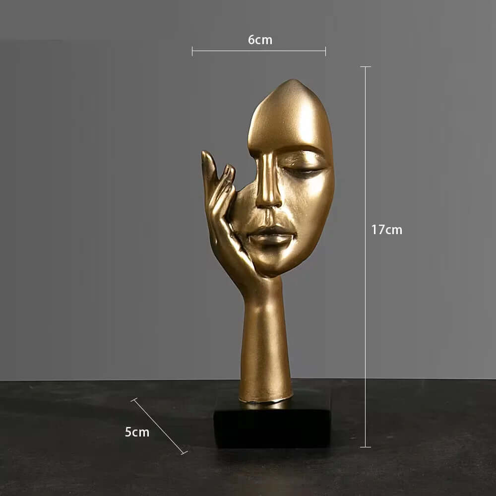 Resin Abstract Mask Statues - European Miniature Figurines