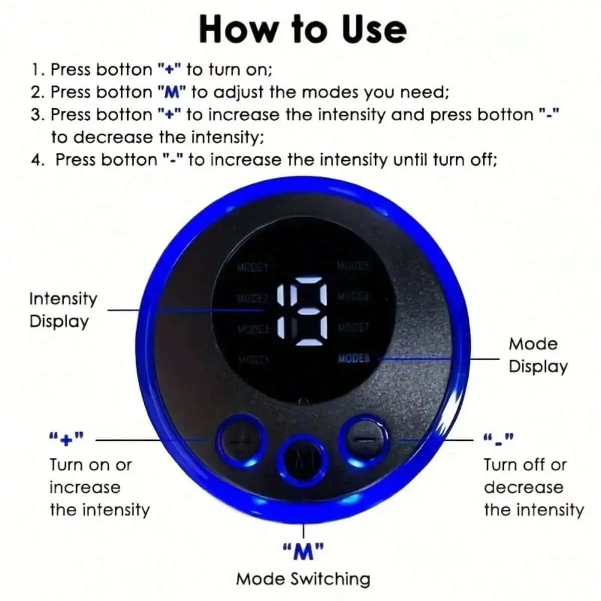 USB Rechargeable EMS Muscle Stimulator