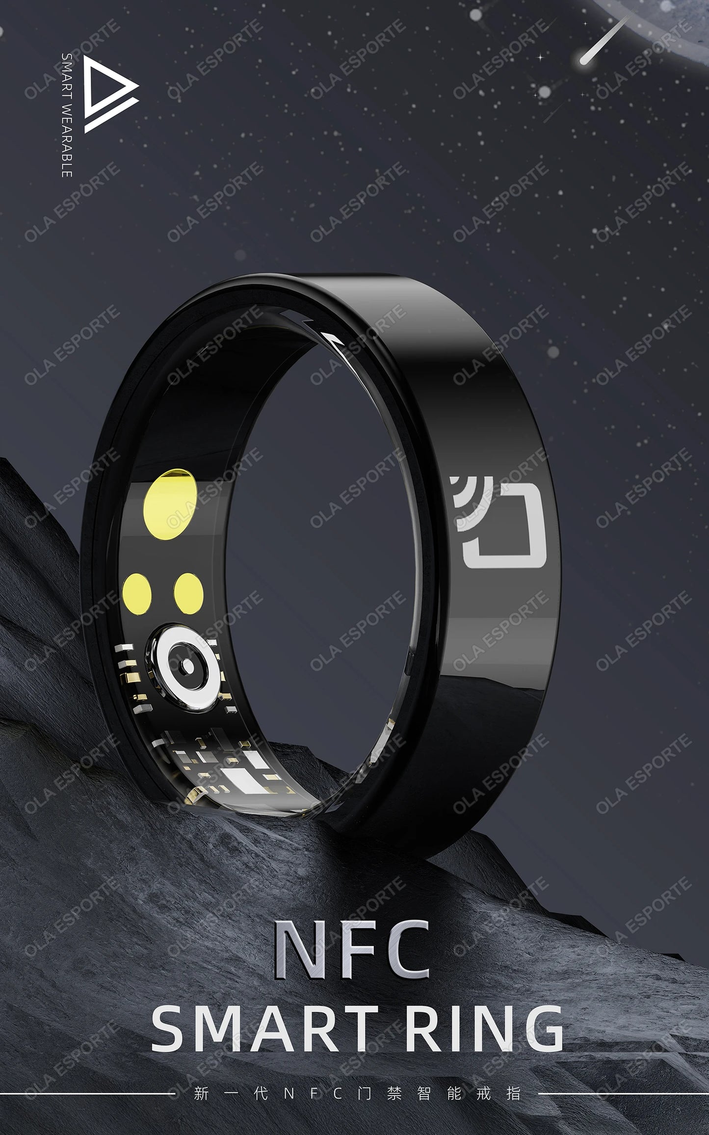 Smart NFC Health Tracking Ring