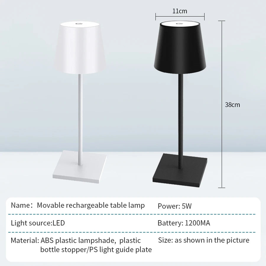 Rechargeable LED Touch Table Lamp