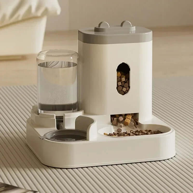 Automatic Feeder & Water Fountain Set with Raised Stand