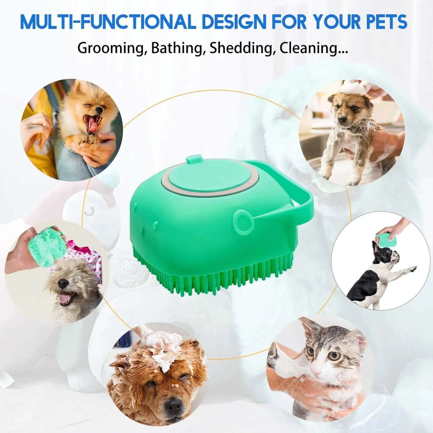 Pet Dog Shampoo Brush