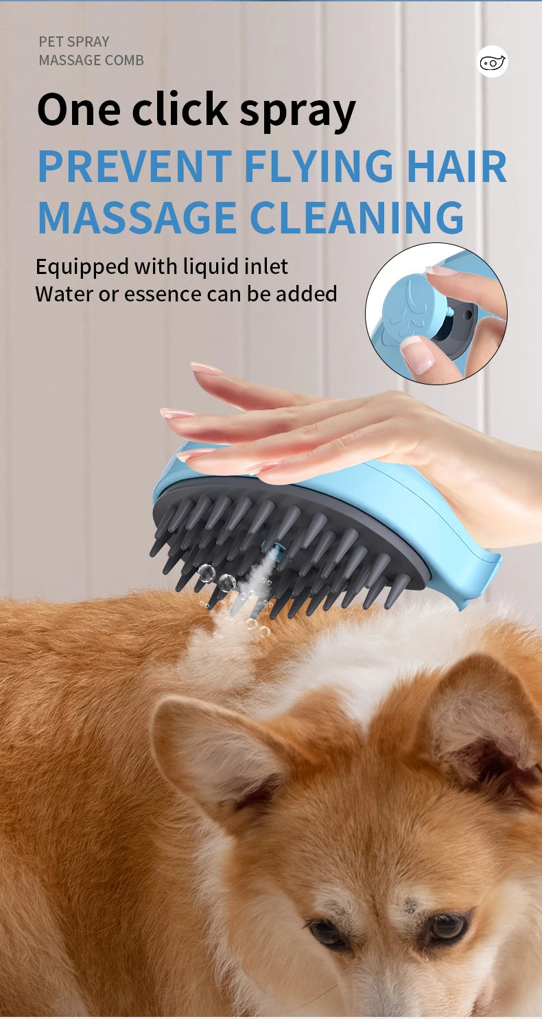 3-in-1 Electric Pet Grooming Brush