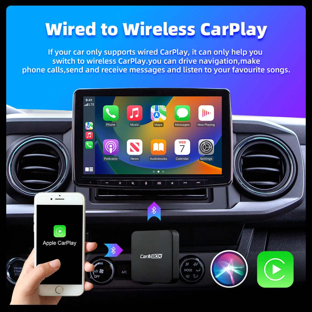 CarAIBOX 2-in-1 Wireless CarPlay Dongle