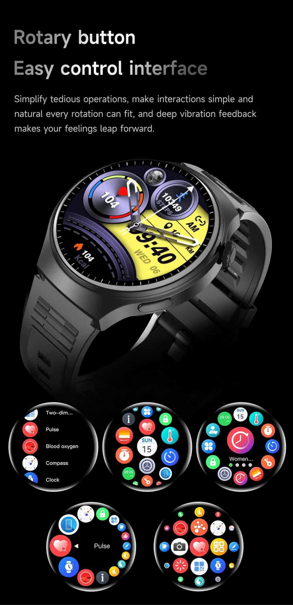 LAXASFIT 1.52” Bluetooth Talk Smartwatch