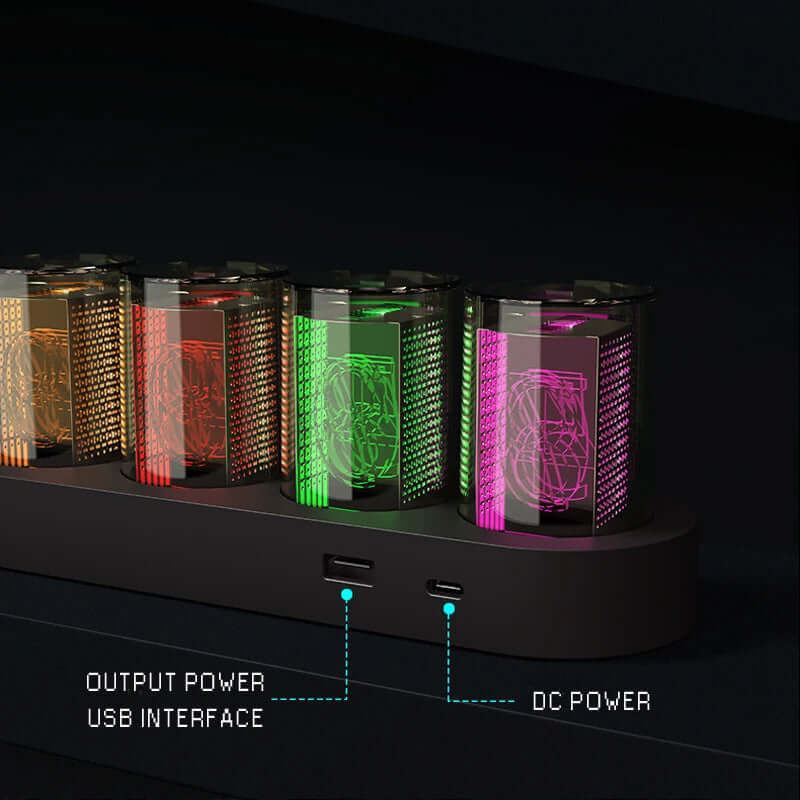 Digital Nixie Tube Clock with RGB LED Effects