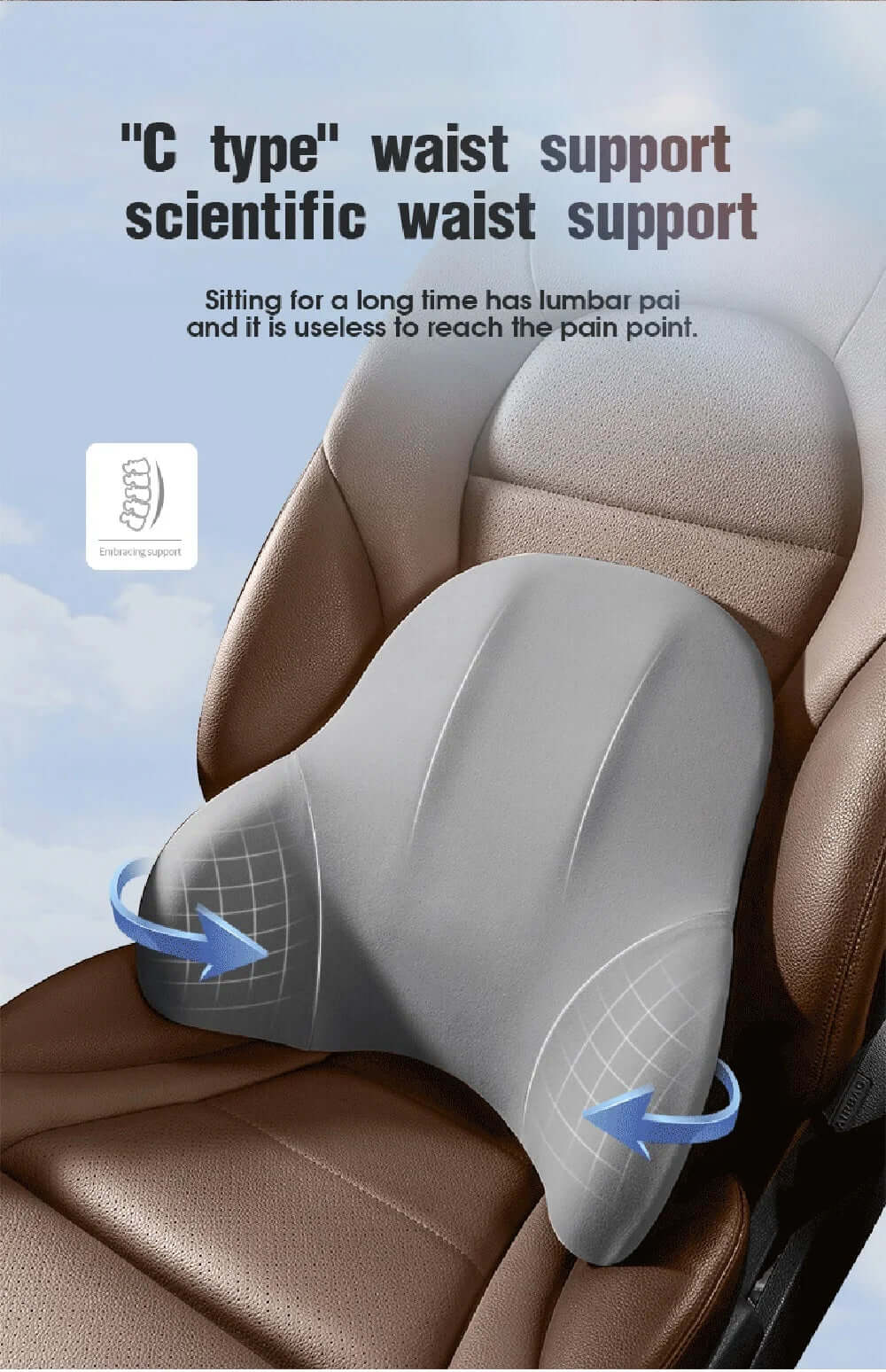 Lumbar Cushion Car Headrest