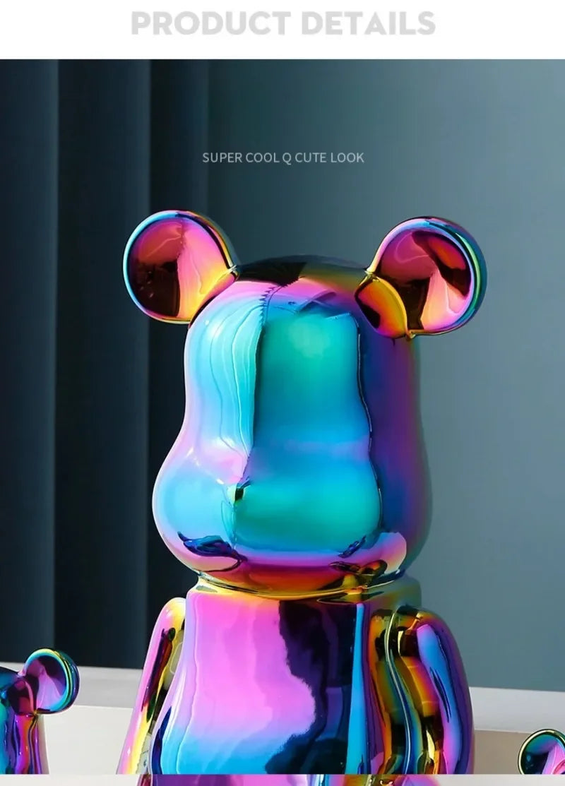 Aesthetic Ceramic Bear Figurine