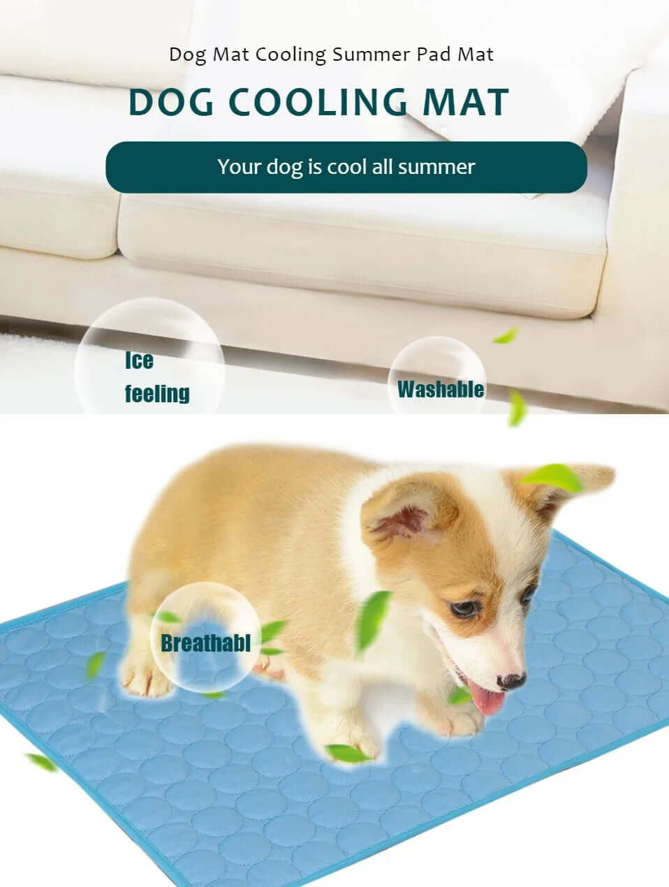 Summer Pet Cold Bed for Small & Big Dogs